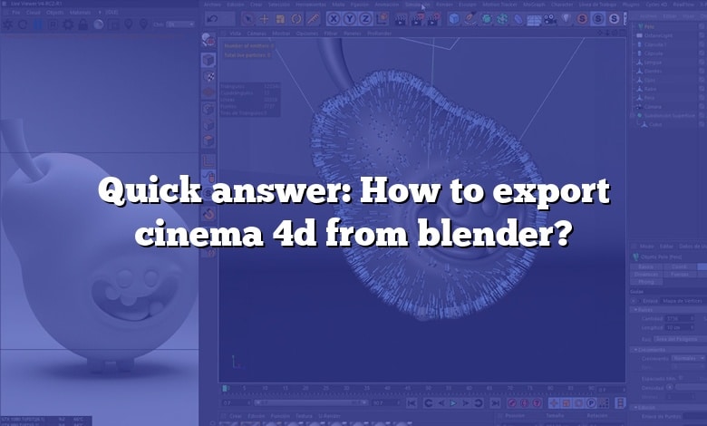 Quick answer: How to export cinema 4d from blender?