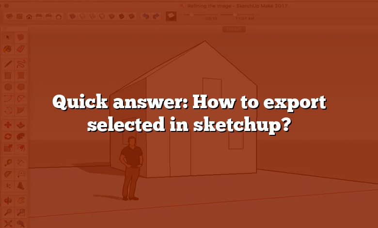 Quick answer: How to export selected in sketchup?