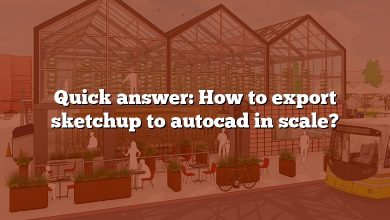 Quick answer: How to export sketchup to autocad in scale?