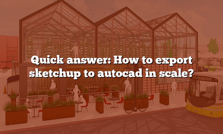 Quick answer: How to export sketchup to autocad in scale?