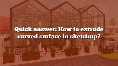 Quick answer: How to extrude curved surface in sketchup?