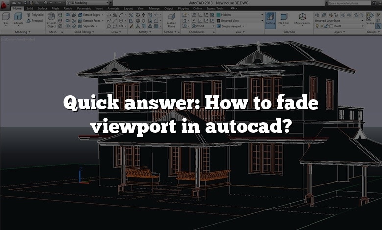 Quick answer: How to fade viewport in autocad?