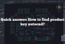Quick answer: How to find product key autocad?