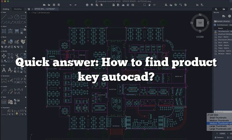 Quick answer: How to find product key autocad?