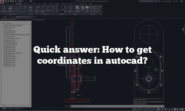 Quick answer: How to get coordinates in autocad?