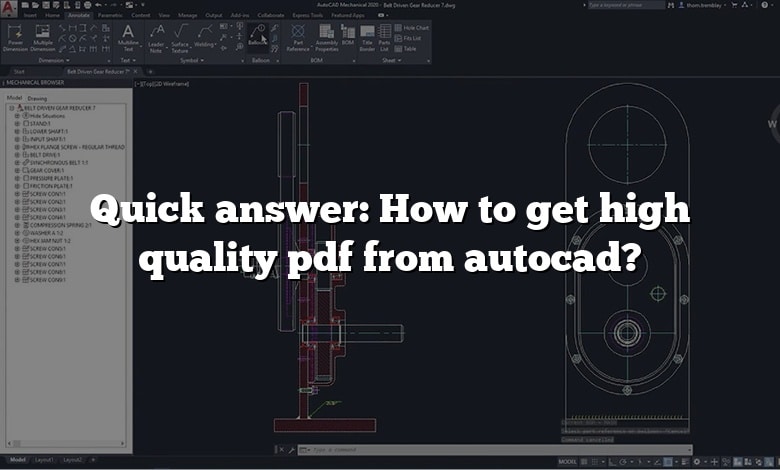 Quick answer: How to get high quality pdf from autocad?