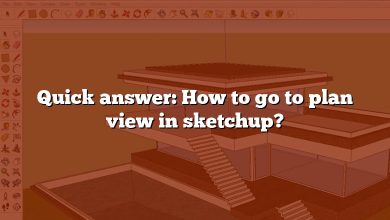 Quick answer: How to go to plan view in sketchup?