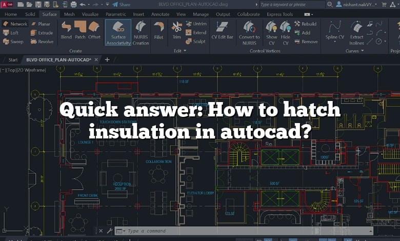 Quick answer: How to hatch insulation in autocad?