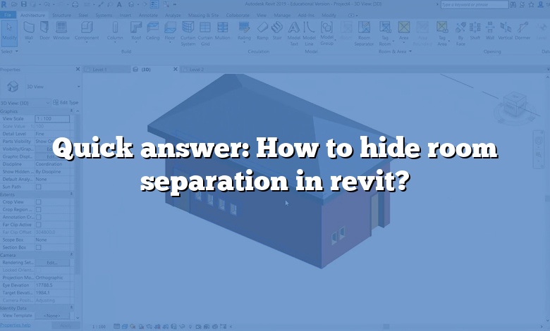 Quick answer: How to hide room separation in revit?