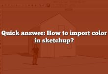Quick answer: How to import color in sketchup?
