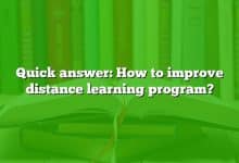 Quick answer: How to improve distance learning program?