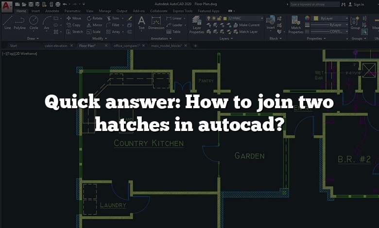 Quick answer: How to join two hatches in autocad?