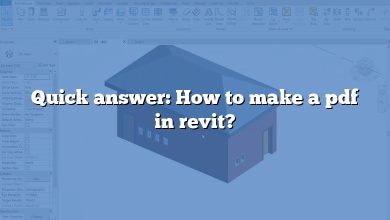 Quick answer: How to make a pdf in revit?