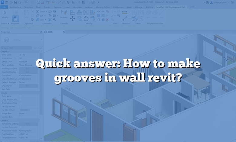 Quick answer: How to make grooves in wall revit?