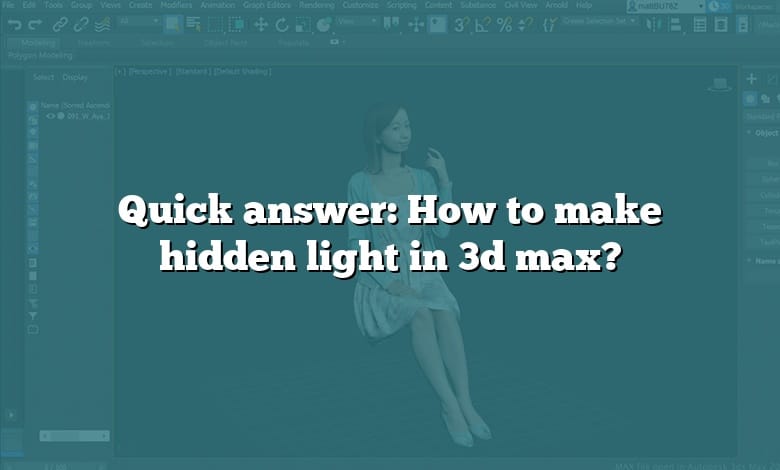 Quick answer: How to make hidden light in 3d max?