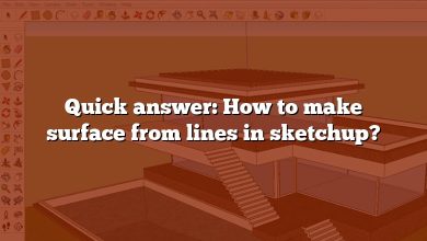 Quick answer: How to make surface from lines in sketchup?