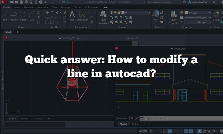 Quick answer: How to modify a line in autocad?