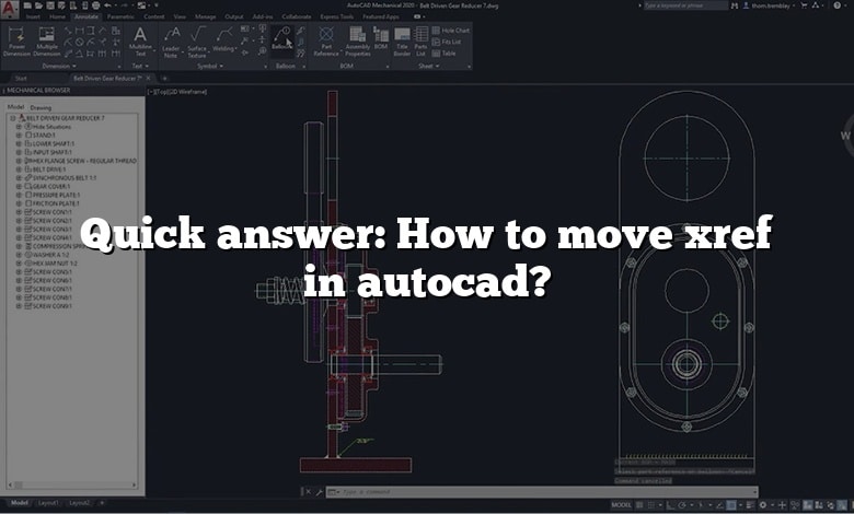 Quick answer: How to move xref in autocad?