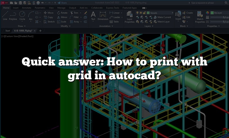 Quick answer: How to print with grid in autocad?