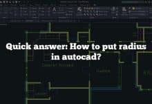 Quick answer: How to put radius in autocad?