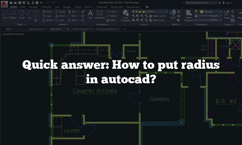 Quick answer: How to put radius in autocad?