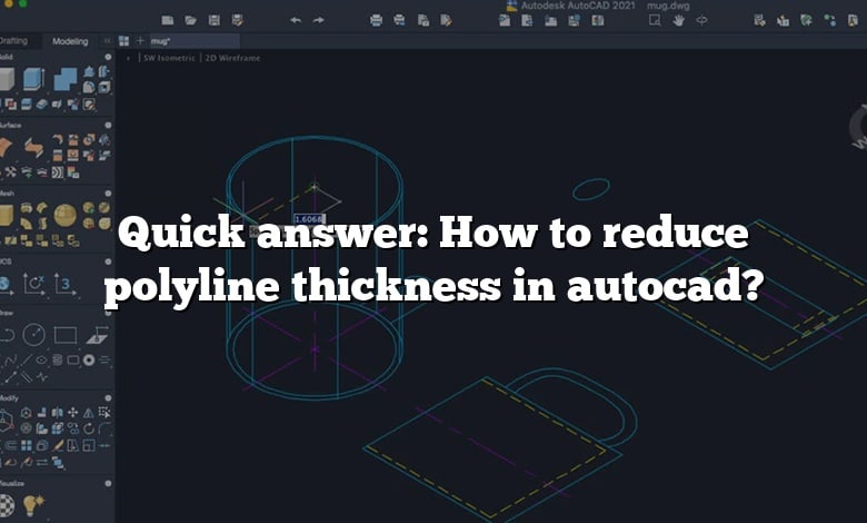 Quick answer: How to reduce polyline thickness in autocad?