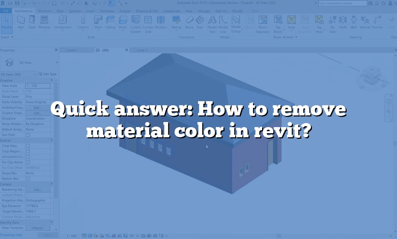 Quick answer: How to remove material color in revit?