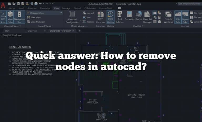 Quick answer: How to remove nodes in autocad?