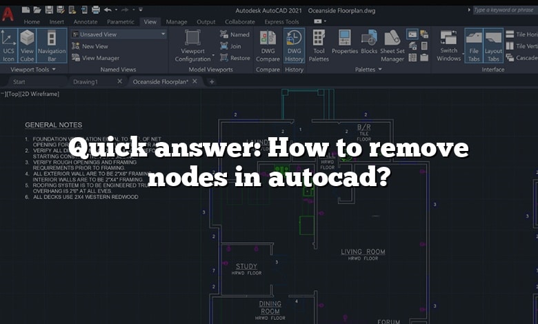 Quick answer: How to remove nodes in autocad?