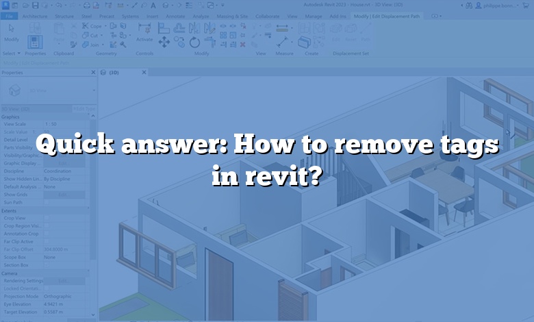 Quick answer: How to remove tags in revit?