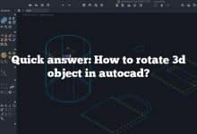 Quick answer: How to rotate 3d object in autocad?