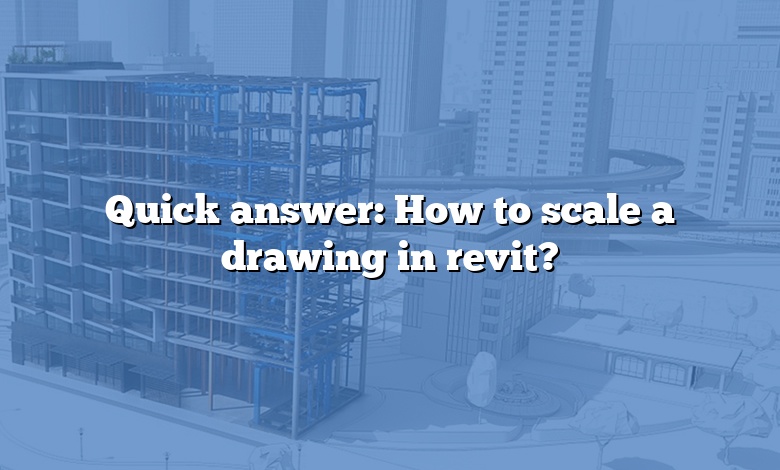 Quick answer: How to scale a drawing in revit?