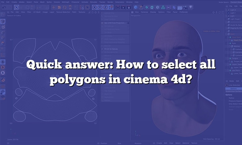Quick answer: How to select all polygons in cinema 4d?