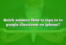 Quick answer: How to sign in to google classroom on iphone?