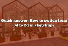 Quick answer: How to switch from 3d to 2d in sketchup?