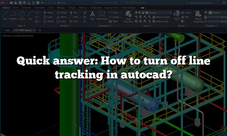 Quick answer: How to turn off line tracking in autocad?