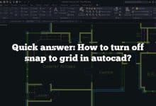 Quick answer: How to turn off snap to grid in autocad?