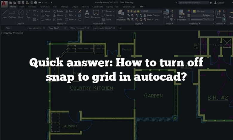 Quick answer: How to turn off snap to grid in autocad?