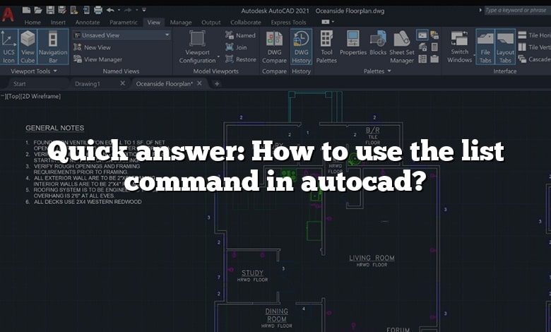 Quick answer: How to use the list command in autocad?
