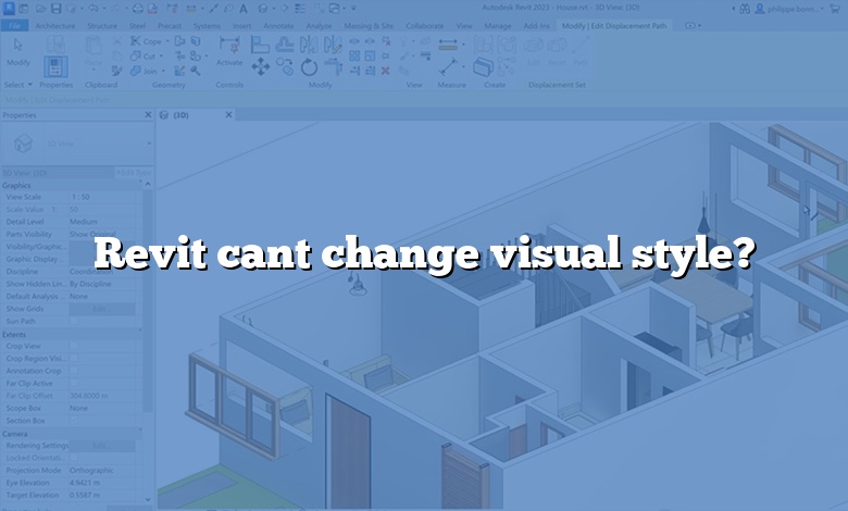 Revit cant change visual style?