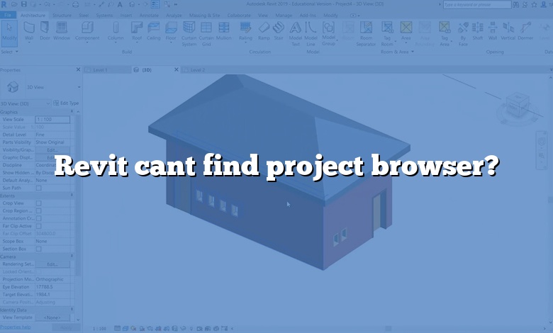 Revit cant find project browser?