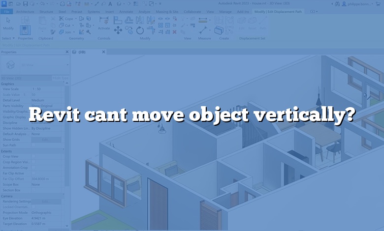 Revit cant move object vertically?
