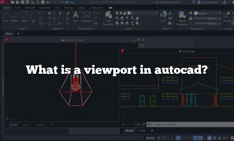 What is a viewport in autocad?
