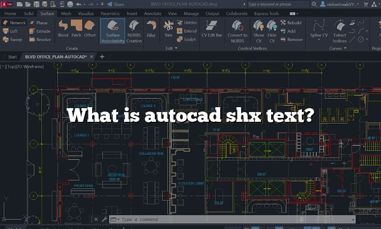 What is autocad shx text?