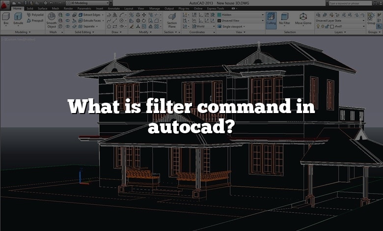 What is filter command in autocad?