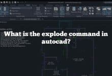 What is the explode command in autocad?