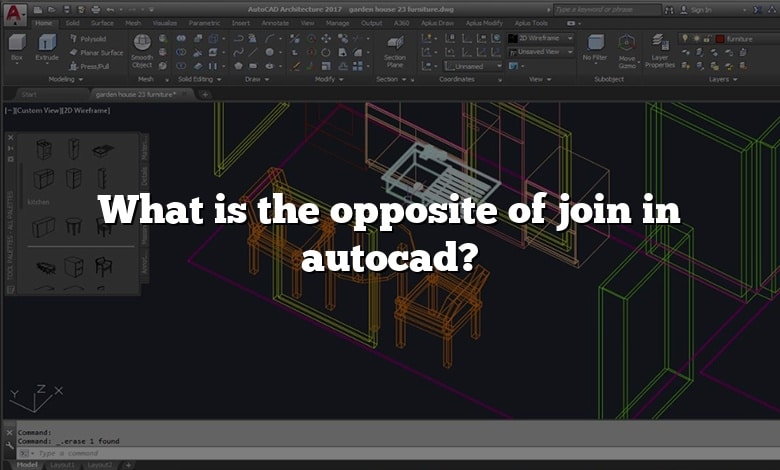 What is the opposite of join in autocad?