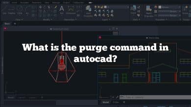 What is the purge command in autocad?