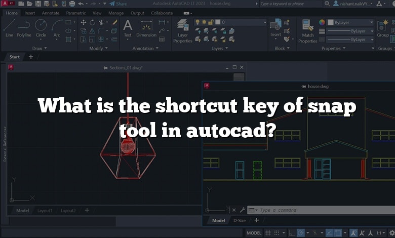 What is the shortcut key of snap tool in autocad?