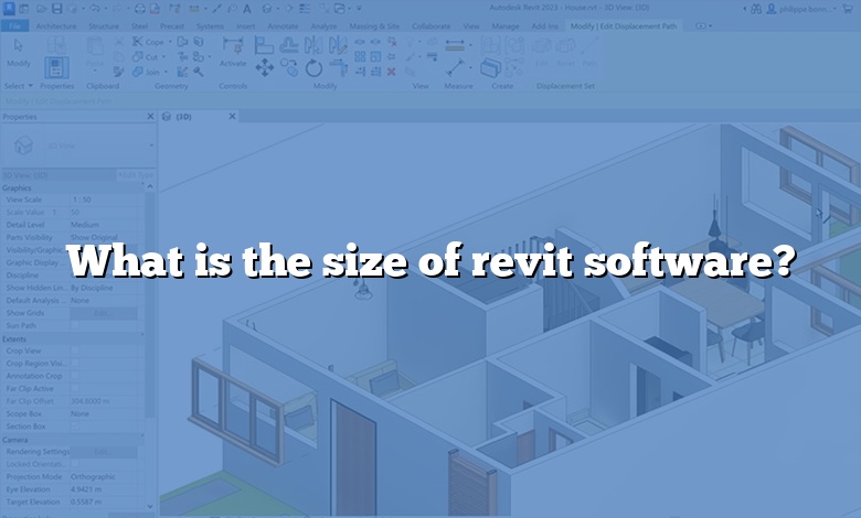 What is the size of revit software?